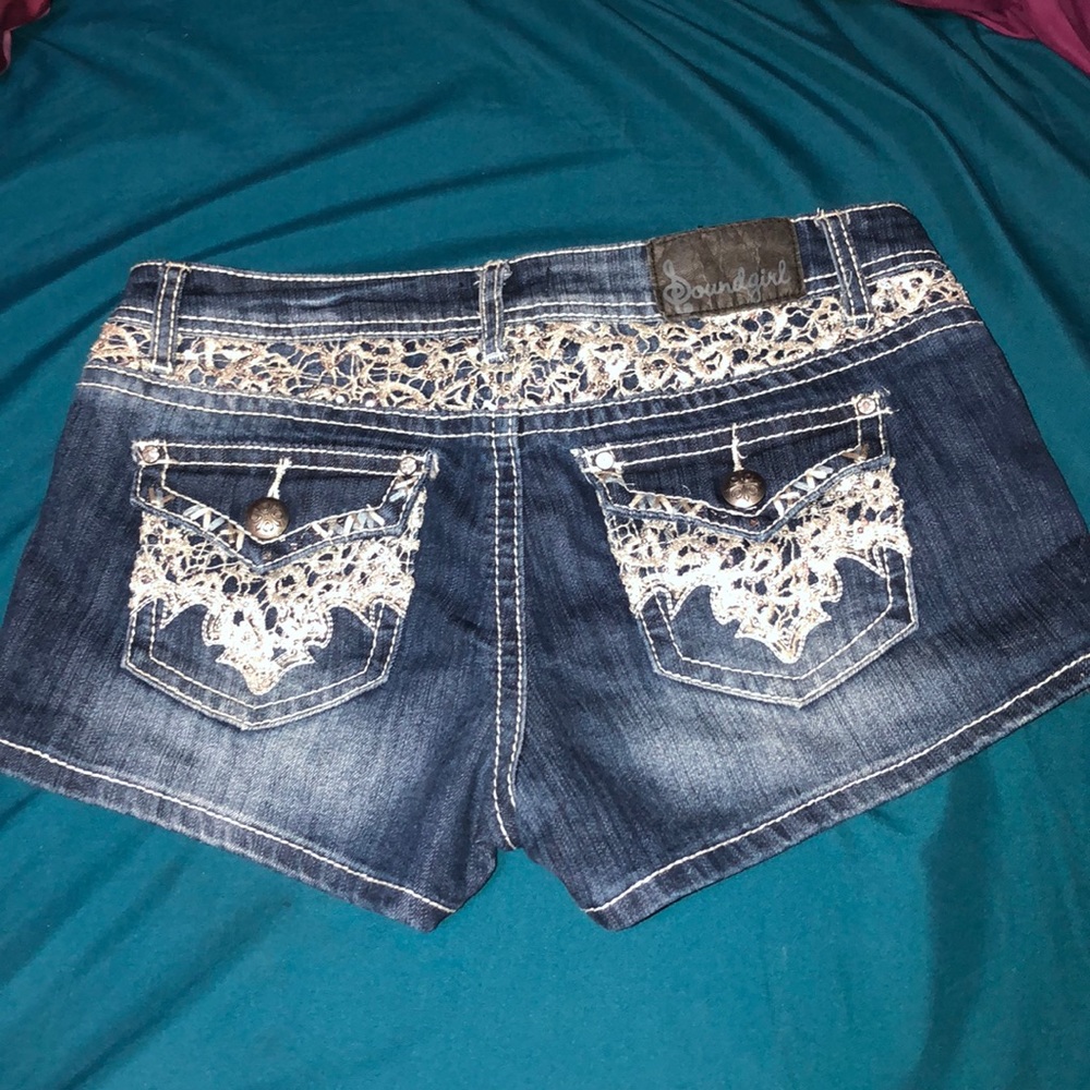 Denim shorts